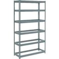 Global Equipment Extra Heavy Duty Shelving 48"W x 12"D x 84"H With 6 Shelves, No Deck, Gray 255487